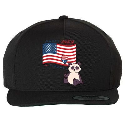 Usa America Sweet Land Liberty Animals Funny Gift Wool Snapback Cap