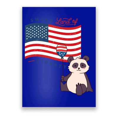 Usa America Sweet Land Liberty Animals Funny Gift Poster