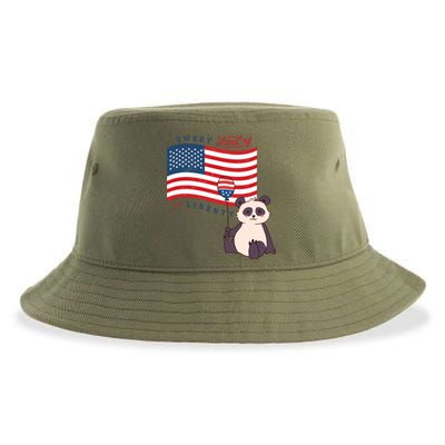 Usa America Sweet Land Liberty Animals Funny Gift Sustainable Bucket Hat