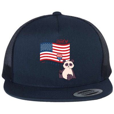 Usa America Sweet Land Liberty Animals Funny Gift Flat Bill Trucker Hat