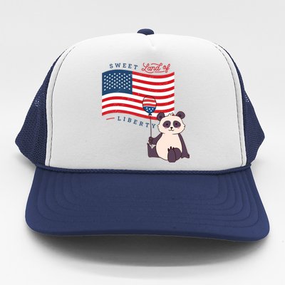 Usa America Sweet Land Liberty Animals Funny Gift Trucker Hat