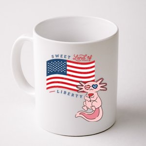 Usa America Sweet Land Liberty Axolotl Great Gift Coffee Mug