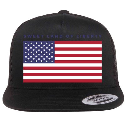Us America Sweet Land Liberty American Flag Patriot Usa Cool Gift Flatbill Hat