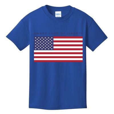 Us America Sweet Land Liberty American Flag Patriot Usa Cool Gift Kids T-Shirt