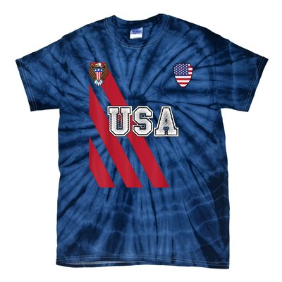 Usa America Soccer Jersey Red Blue Football Usa 2026 Tie-Dye T-Shirt