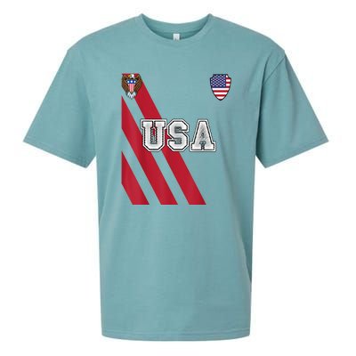 Usa America Soccer Jersey Red Blue Football Usa 2026 Sueded Cloud Jersey T-Shirt