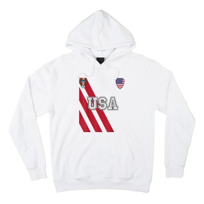 Usa America Soccer Jersey Red Blue Football Usa 2026 Hoodie