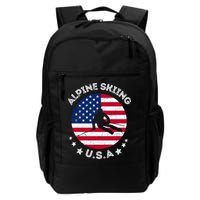 US Alpine Skiing Team Retro Support USA Downhill Skiing Team Backpack