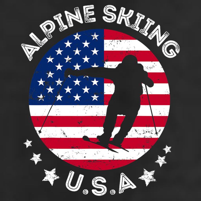 USA Alpine Skiing Team Retro Support USA Downhill Skiing Adult Drive Performance Visor