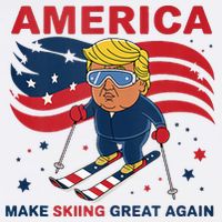 Usa Apres Ski Make Skiing Great Again Donald Trump Tall T-Shirt