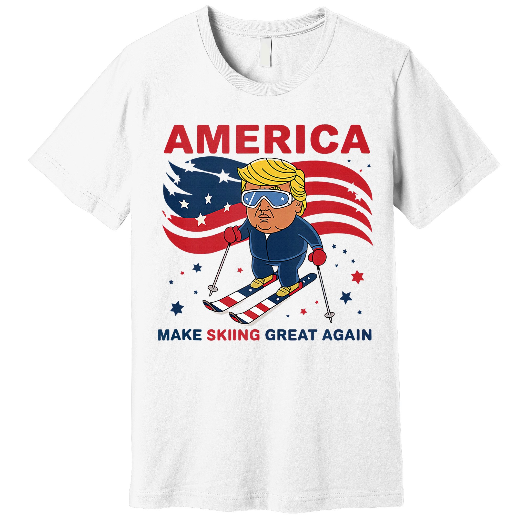 Usa Apres Ski Make Skiing Great Again Donald Trump Premium T-Shirt