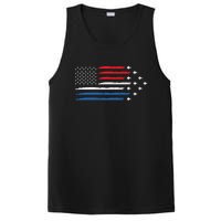 USAF Air Show American Flag 4th Of July PosiCharge Competitor Tank