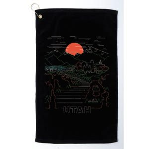 Utah Art Salt Lake City Ut Delicate Arch Bryce And Zion Platinum Collection Golf Towel