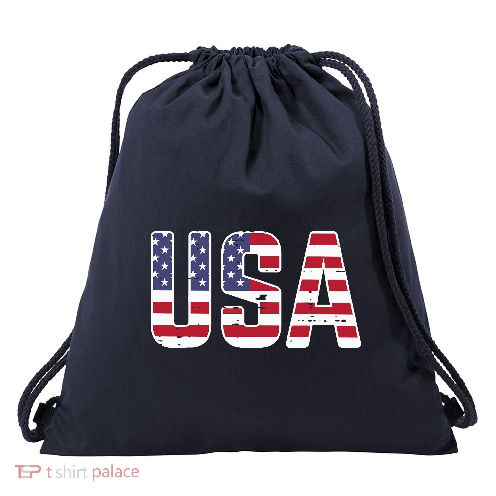 USA America Soccer Boys Girls Drawstring Bag