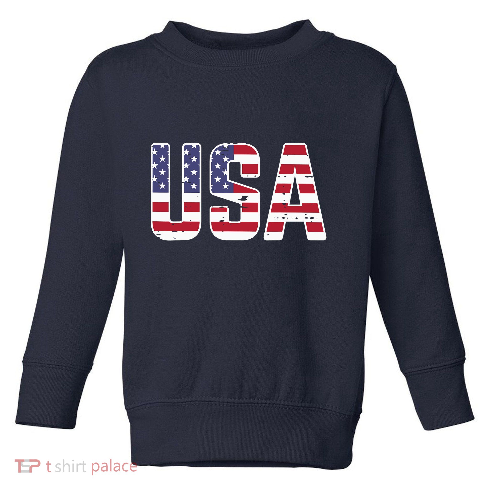 USA America Soccer Boys Girls Toddler Sweatshirt