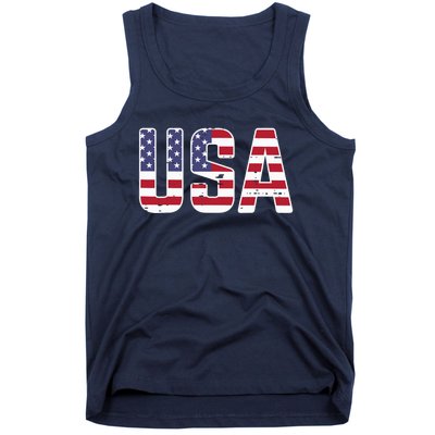 USA America Soccer Boys Girls Tank Top