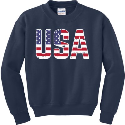 USA America Soccer Boys Girls Kids Sweatshirt