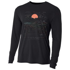 Utah Art Salt Lake City Ut Delicate Arch Bryce And Zion Cooling Performance Long Sleeve Crew