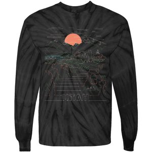 Utah Art Salt Lake City Ut Delicate Arch Bryce And Zion Tie-Dye Long Sleeve Shirt