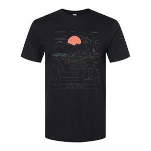 Utah Art Salt Lake City Ut Delicate Arch Bryce And Zion Softstyle CVC T-Shirt