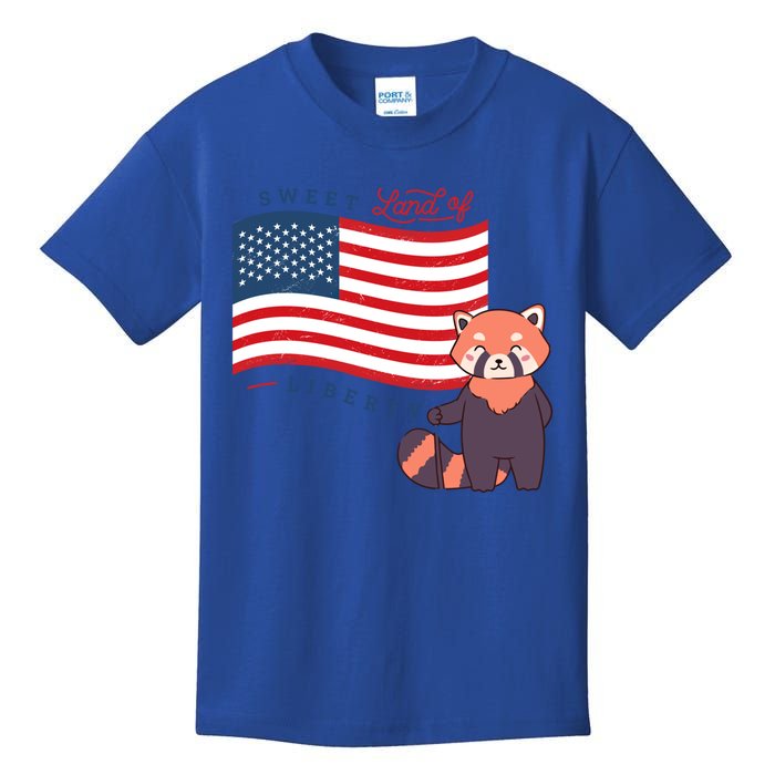 Usa America Sweet Land Liberty Bear Gift Kids T-Shirt