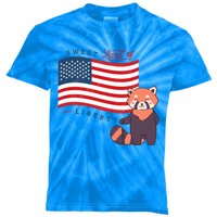 Usa America Sweet Land Liberty Bear Gift Kids Tie-Dye T-Shirt