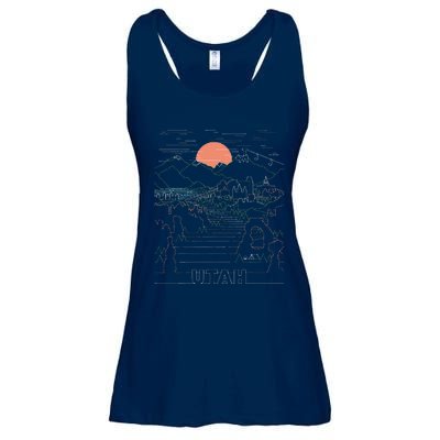 Utah Art Salt Lake City UT Delicate Arch Bryce And Zion Ladies Essential Flowy Tank