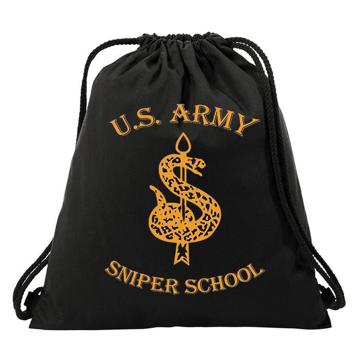 U.S. Army Sniper School marksmanship longrange precision Drawstring Bag