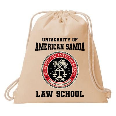 University American Samoa Law School Drawstring Bag