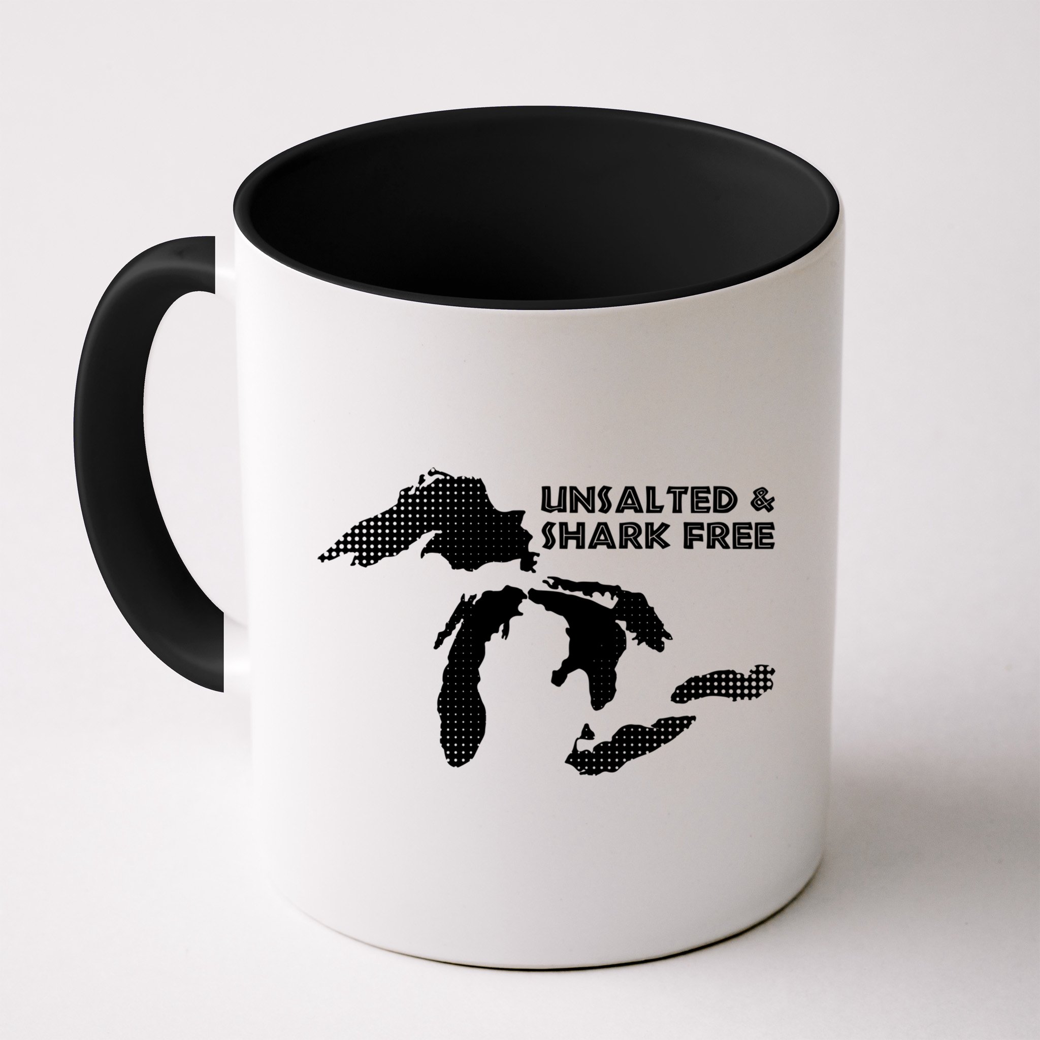 Unsalted And Shark Free Great Lakes Mi Michiganian Pride Gift Mug