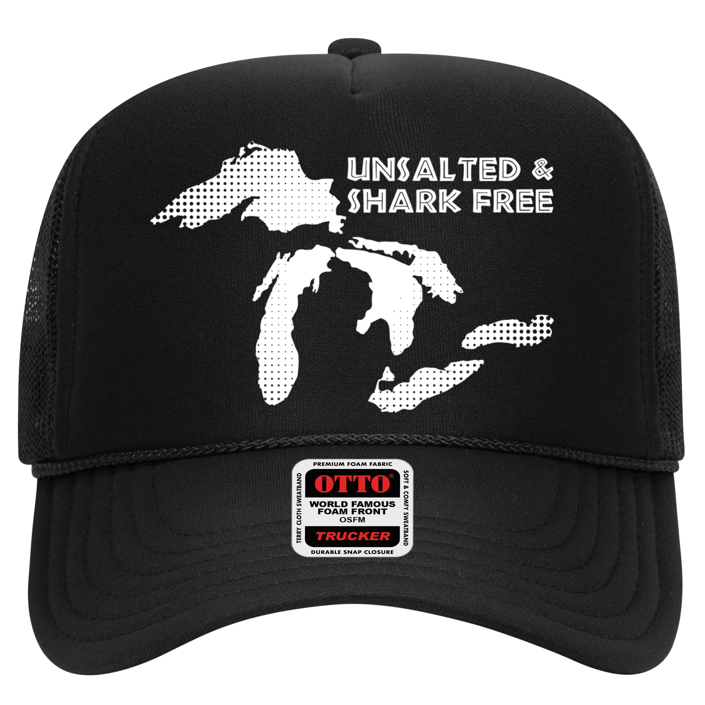 Unsalted And Shark Free Great Lakes Mi Michiganian Pride Gift Hat