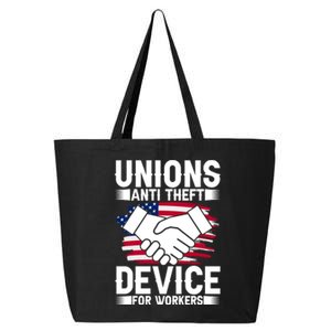 Unions Anti Theft Device For Workers Union Workers Outfit Funny Gift 25L Jumbo Tote