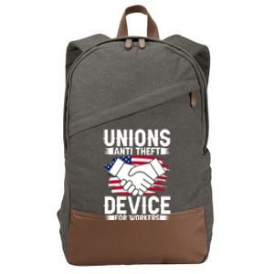 Unions Anti Theft Device For Workers Union Workers Outfit Funny Gift Cotton Canvas Backpack