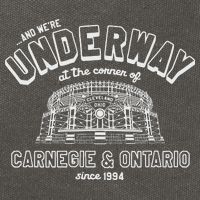 Underway At The Corner Of Carnegie & Ontario Since 1994 Cotton Canvas Backpack