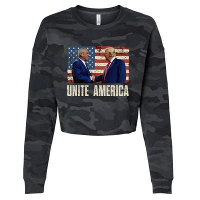 Unite America Trump Kennedy Jr 2024 For President Cropped Pullover Crew