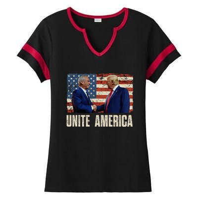 Unite America Trump Kennedy Jr 2024 For President Ladies Halftime Notch Neck Tee