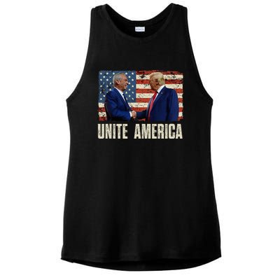 Unite America Trump Kennedy Jr 2024 For President Ladies PosiCharge Tri-Blend Wicking Tank