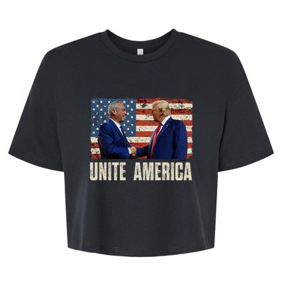 Unite America Trump Kennedy Jr 2024 For President Bella+Canvas Jersey Crop Tee