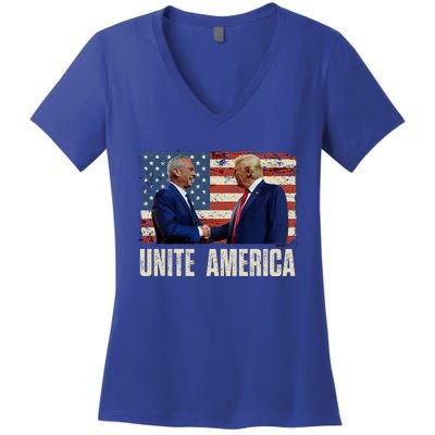 Unite America Trump Kennedy Jr 2024 For President Women's V-Neck T-Shirt