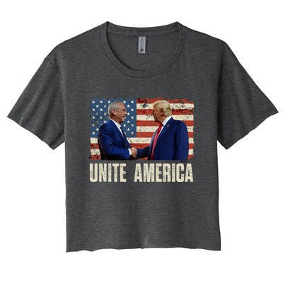 Unite America Trump Kennedy Jr 2024 For President Women's Crop Top Tee