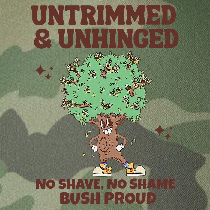 Untrimmed And Unhinged No Shave No Shame Bush Proud Legacy Tie Dye Trucker Hat
