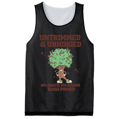 Untrimmed And Unhinged No Shave No Shame Bush Proud Mesh Reversible Basketball Jersey Tank