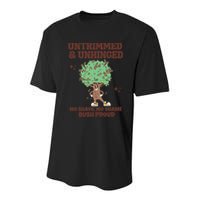 Untrimmed And Unhinged No Shave No Shame Bush Proud Youth Performance Sprint T-Shirt