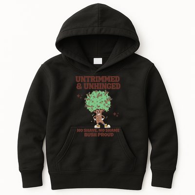 Untrimmed And Unhinged No Shave No Shame Bush Proud Kids Hoodie