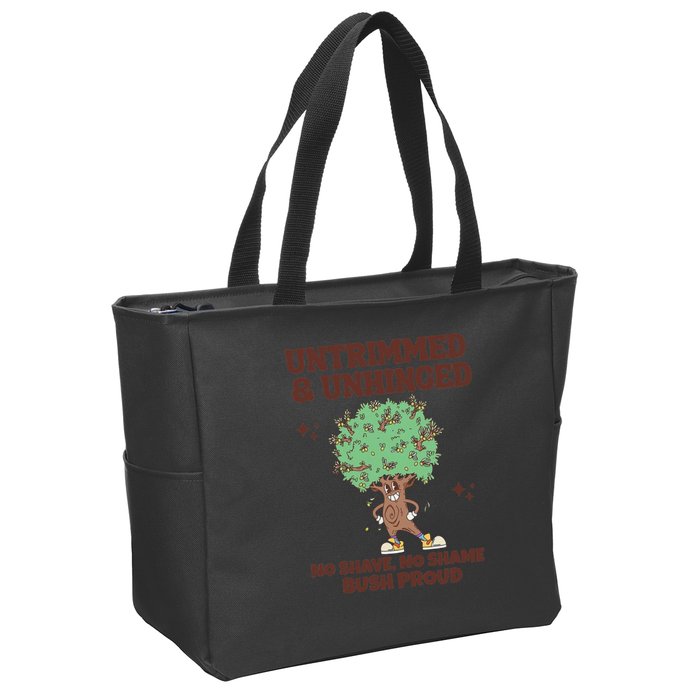 Untrimmed And Unhinged No Shave No Shame Bush Proud Zip Tote Bag
