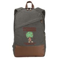 Untrimmed And Unhinged No Shave No Shame Bush Proud Cotton Canvas Backpack