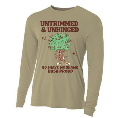 Untrimmed And Unhinged No Shave No Shame Bush Proud Cooling Performance Long Sleeve Crew