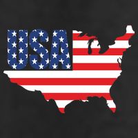 USA American US Flag Map Patriotic Adult Drive Performance Visor