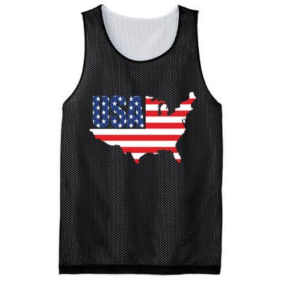 USA American US Flag Map Patriotic Mesh Reversible Basketball Jersey Tank