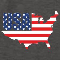 USA American US Flag Map Patriotic Vector Backpack